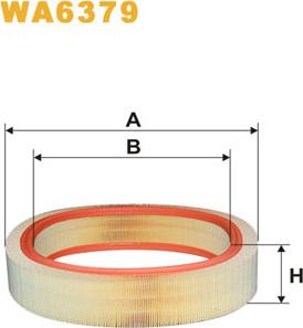 WIX Filters WA6379 - Повітряний фільтр autocars.com.ua