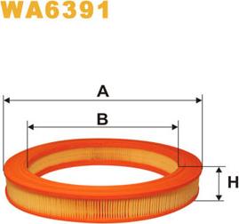 WIX Filters WA6391 - Повітряний фільтр autocars.com.ua