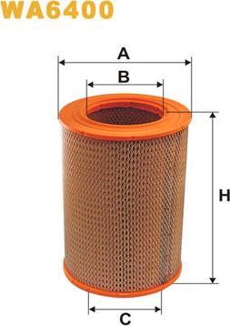 WIX Filters WA6400 - Воздушный фильтр avtokuzovplus.com.ua