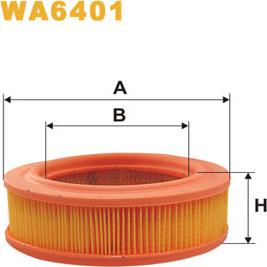 WIX Filters WA6401 - Повітряний фільтр autocars.com.ua