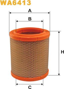 WIX Filters WA6413 - Повітряний фільтр autocars.com.ua