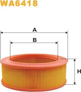 WIX Filters WA6418 - Повітряний фільтр autocars.com.ua