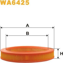 WIX Filters WA6425 - Повітряний фільтр autocars.com.ua