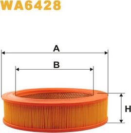 WIX Filters WA6428 - Повітряний фільтр autocars.com.ua