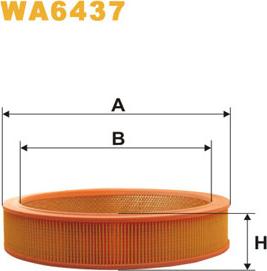 WIX Filters WA6437 - Повітряний фільтр autocars.com.ua