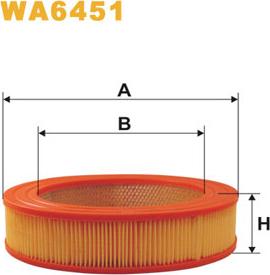 WIX Filters WA6451 - Повітряний фільтр autocars.com.ua