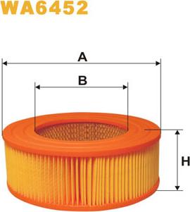 WIX Filters WA6452 - Повітряний фільтр autocars.com.ua