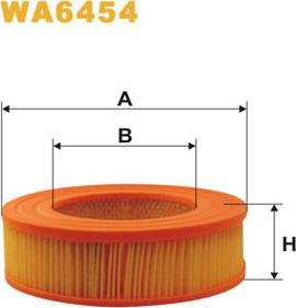 WIX Filters WA6454 - Повітряний фільтр autocars.com.ua