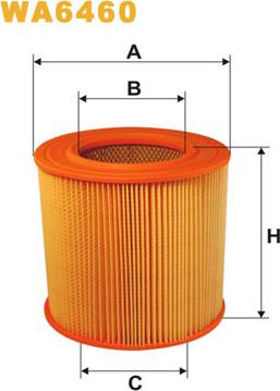 WIX Filters WA6460 - Воздушный фильтр avtokuzovplus.com.ua