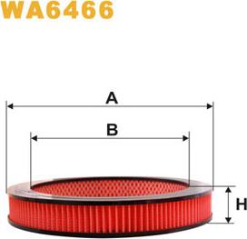 WIX Filters WA6466 - Повітряний фільтр autocars.com.ua