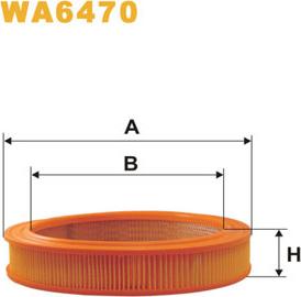 WIX Filters WA6470 - Повітряний фільтр autocars.com.ua