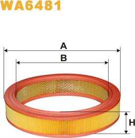 WIX Filters WA6481 - Повітряний фільтр autocars.com.ua