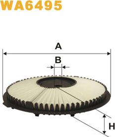 WIX Filters WA6495 - Воздушный фильтр avtokuzovplus.com.ua