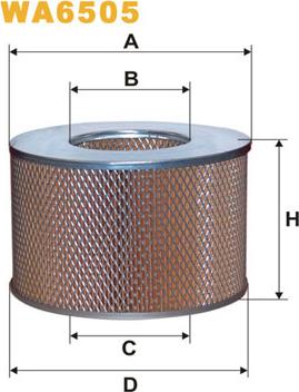 WIX Filters WA6505 - Повітряний фільтр autocars.com.ua