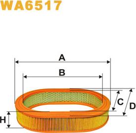 WIX Filters WA6517 - Повітряний фільтр autocars.com.ua