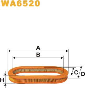 WIX Filters WA6520 - Повітряний фільтр autocars.com.ua