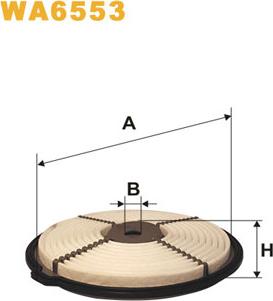 WIX Filters WA6553 - Повітряний фільтр autocars.com.ua