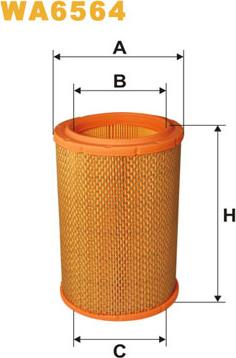 WIX Filters WA6564 - Повітряний фільтр autocars.com.ua