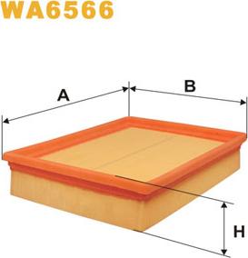 WIX Filters WA6566 - Воздушный фильтр autodnr.net