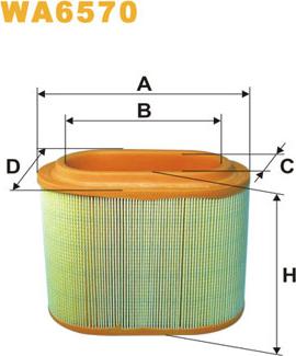 WIX Filters WA6570 - Воздушный фильтр avtokuzovplus.com.ua