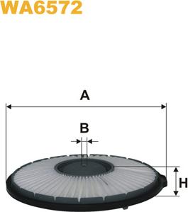 WIX Filters WA6572 - Повітряний фільтр autocars.com.ua