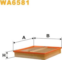 WIX Filters WA6581 - Повітряний фільтр autocars.com.ua