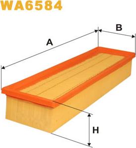 WIX Filters WA6584 - Воздушный фильтр autodnr.net