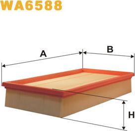 WIX Filters WA6588 - Повітряний фільтр autocars.com.ua