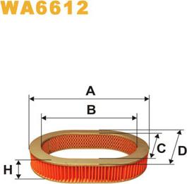 WIX Filters WA6612 - Воздушный фильтр autodnr.net