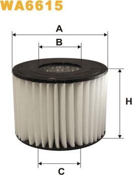 WIX Filters WA6615 - Повітряний фільтр autocars.com.ua