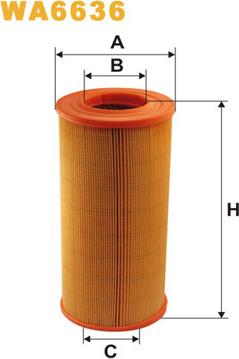 WIX Filters WA6636 - Воздушный фильтр autodnr.net