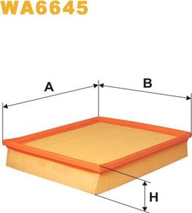 WIX Filters WA6645 - Повітряний фільтр autocars.com.ua