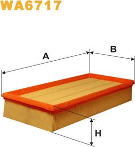 WIX Filters WA6717 - Воздушный фильтр autodnr.net