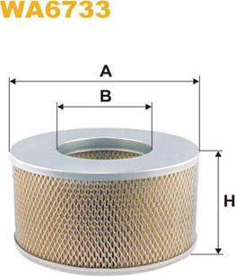 WIX Filters WA6733 - Воздушный фильтр avtokuzovplus.com.ua