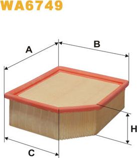 WIX Filters WA6749 - Воздушный фильтр avtokuzovplus.com.ua