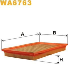 WIX Filters WA6763 - Повітряний фільтр autocars.com.ua