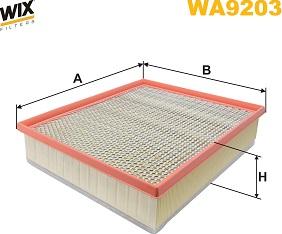 WIX Filters WA9203 - Повітряний фільтр autocars.com.ua