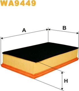 WIX Filters WA9449 - Воздушный фильтр avtokuzovplus.com.ua