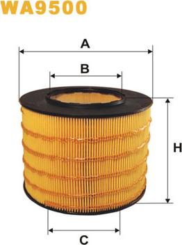 WIX Filters WA9500 - Повітряний фільтр autocars.com.ua