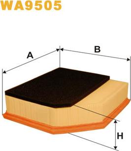 WIX Filters WA9505 - Воздушный фильтр autodnr.net