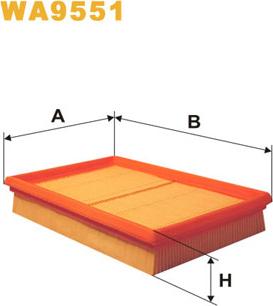 WIX Filters WA9551 - Повітряний фільтр autocars.com.ua