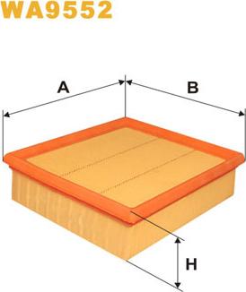 WIX Filters WA9552 - Повітряний фільтр autocars.com.ua