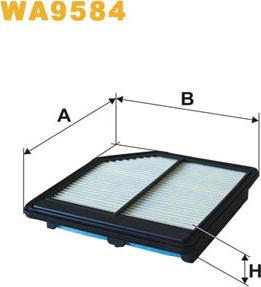 WIX Filters WA9584 - Воздушный фильтр avtokuzovplus.com.ua