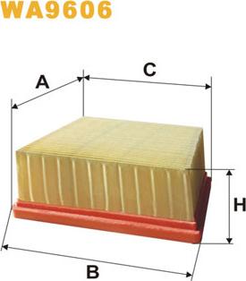 WIX Filters WA9606 - Повітряний фільтр autocars.com.ua