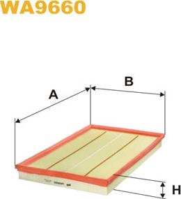 WIX Filters WA9660 - Воздушный фильтр autodnr.net