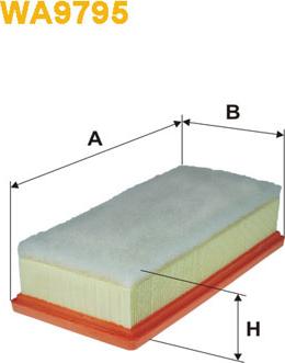WIX Filters WA9795 - Повітряний фільтр autocars.com.ua