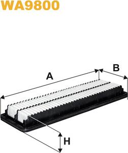 WIX Filters WA9800 - Воздушный фильтр avtokuzovplus.com.ua