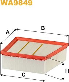 WIX Filters WA9849 - Воздушный фильтр avtokuzovplus.com.ua