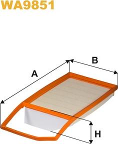 WIX Filters WA9851 - Воздушный фильтр autodnr.net