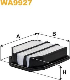 WIX Filters WA9927 - Воздушный фильтр autodnr.net